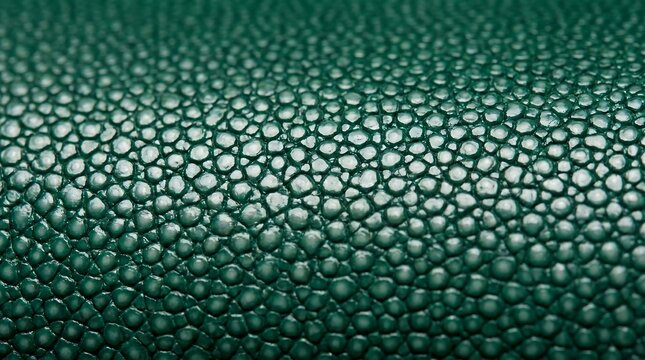 Green stingray leather texture macro background close up