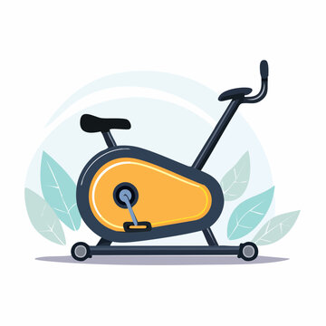 Stationary Exercise Bike Illustration