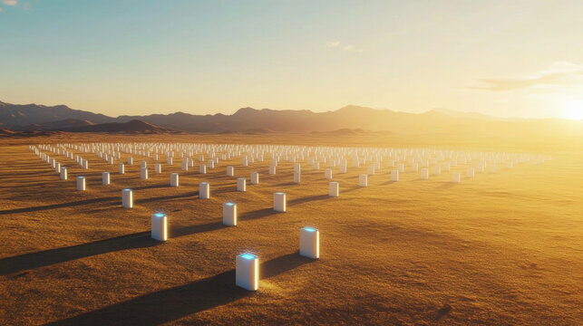 Future tech installation in the desert - Generative AI