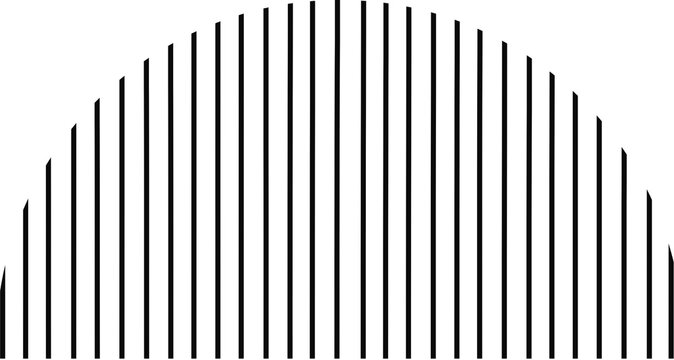 emi Circle Stripe Icon &ndash; Geometric Pattern, Minimal Abstract Shape Vector
