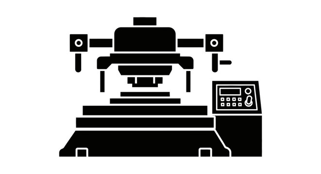 Industrial CNC Milling Machine Tool.