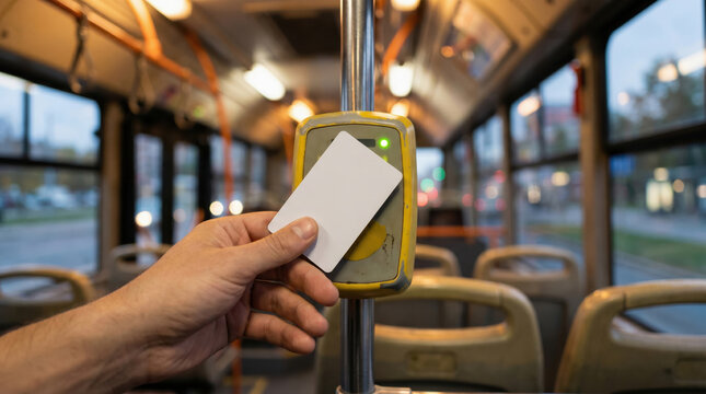 Instant payment nfc card tap on bus validator