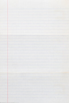 sheet of white lined paper texture background