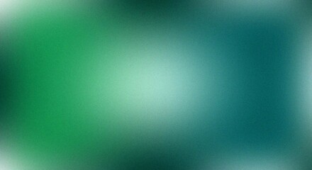 Fototapeta premium Soft green and gray gradient seamless background texture noise texture banner retro poster header cover design
