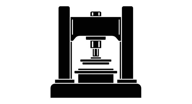Industrial hydraulic press machine tool.