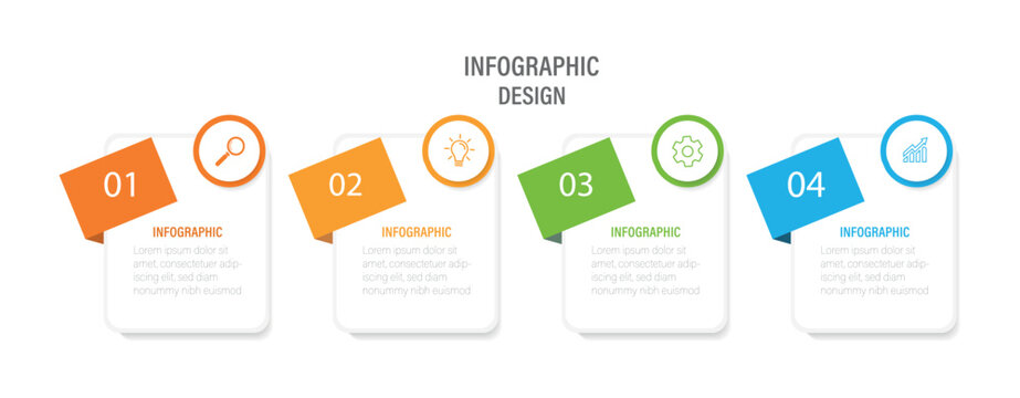 Timeline infographic design element and number options. Vector business template for presentation. 