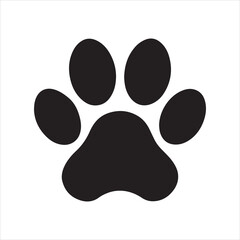 paw print icon vector illustration. © JOY RAY