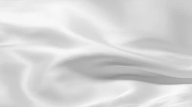 Soft Fabric Motion Elegant white fabric gently moving as if touched by soft wind, smooth wave motion looping