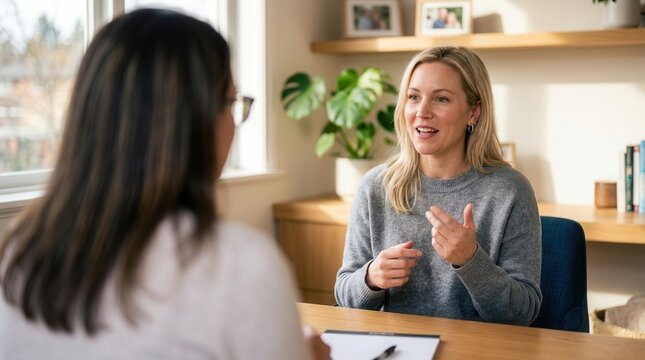 Professional consultation for clear speech sounds and articulation therapy with a specialist.