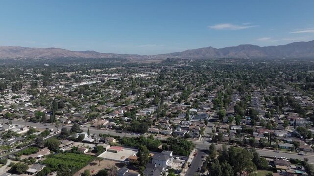 Mission Hills Los Angeles California Drone Aerial Footage