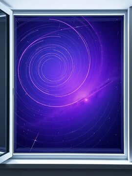 Infinite stellar dust swirls, a violet aurora graces the cosmic dark,  nebula,  dust