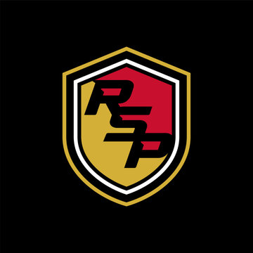 shield logo with initial letters RSP