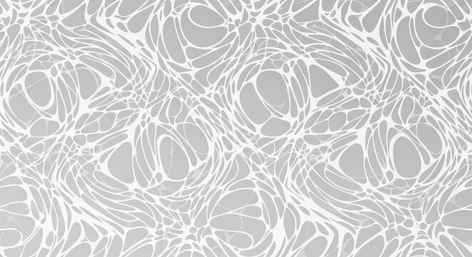 White organic neural network pattern on grey background