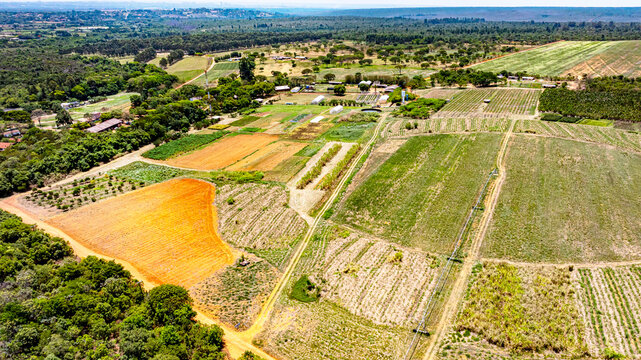 &Aacute;guas Limpas (Clean Waters) Farm, a model farm for sustainable agricultural practices and mechanized farming, used in the Agronomy program at the University of Bras&iacute;lia. DF, Brazil, 2025