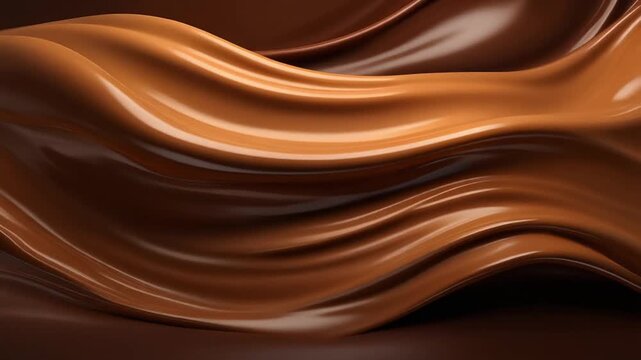 Swirling coffee crema macro with rich espresso texture and aromatic liquid motion