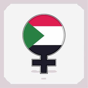 Sudan Flag Female Symbol