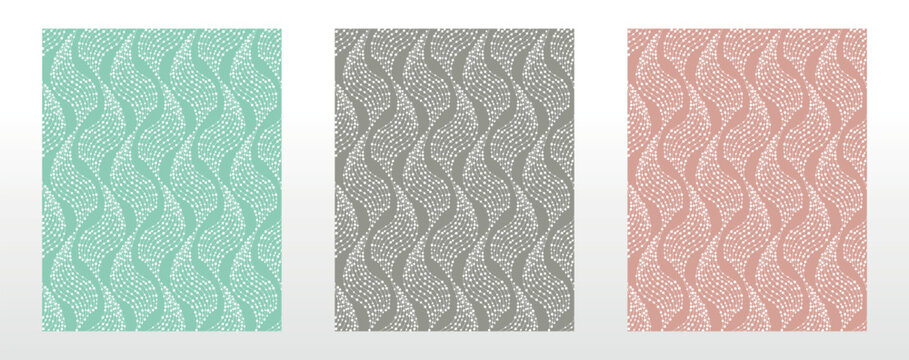 Set of abstract geometric patterns. Seamless vector backgrounds. Colored ornaments Graphic modern patterns Simple lattice graphic design