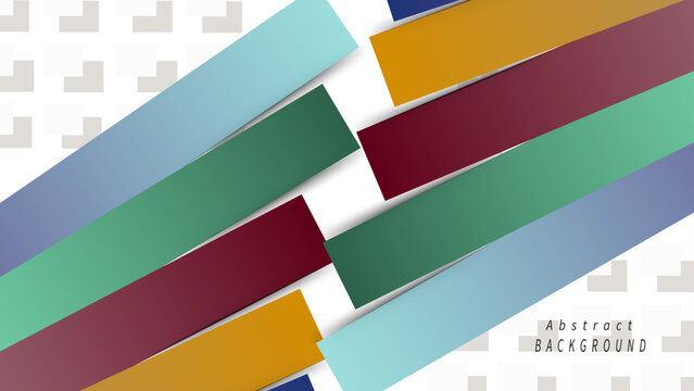Colorful abstract overlay paper style background design