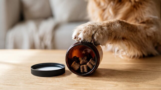 Senior Dog Paw on Joint Supplements - Supporting Canine Mobility and Health