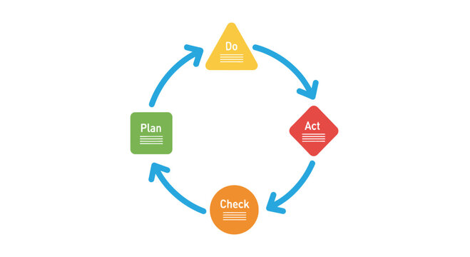 PDCA cycle, business process, management model, quality control, continuous improvement