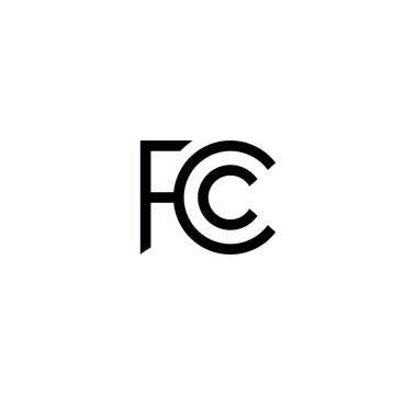 FCC Certification Mark Vector Icon Set for Compliance and Regulation Standards