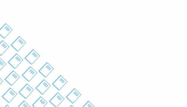 Book Pattern. Hand Drawn Library Background. Minimal Education Doodle Style.