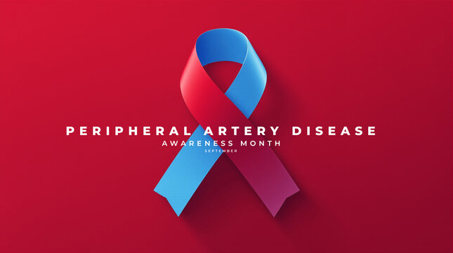 Peripheral Artery Disease Awareness Month Concept Image, featuring vascular health, blood circulation, and artery care.