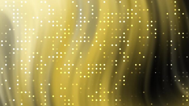 Abstract black and gold gradient background with a digital dot pattern is a modern and stylish design suitable for technology branding or digital marketing.