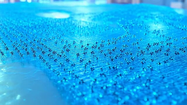 Nanobots Deploying Antibacterial Peptide Array Defense Barrier
