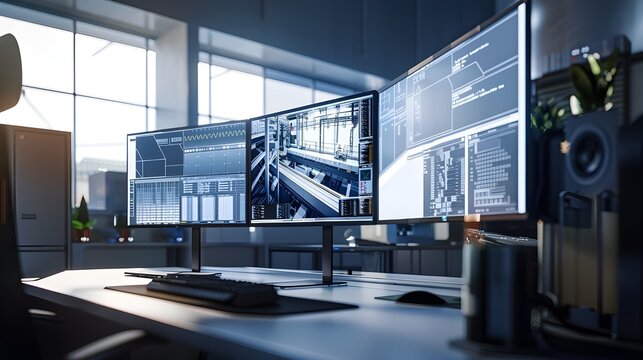 Smart City Digital Twin Control Room Monitoring Global Infrastructure and Big Data Grid