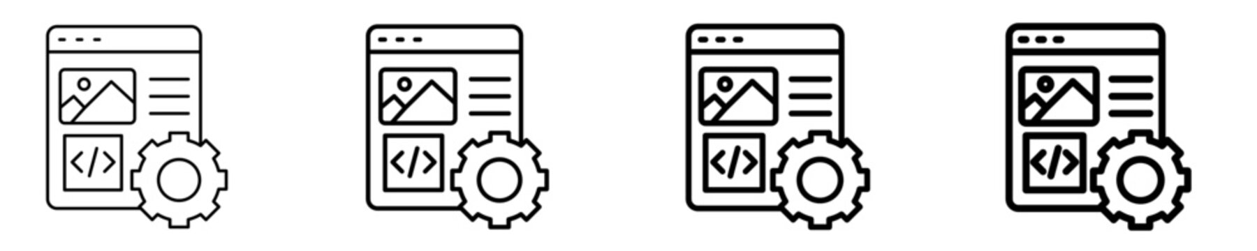 Ui Prototyping Icon Set Different Style Collection