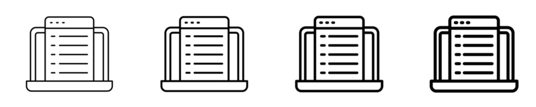 Code Inspection Icon Set Different Style Collection