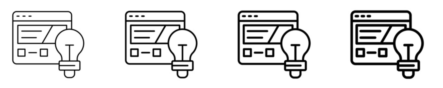 Performance Testing Icon Set Different Style Collection