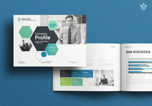 Company Profile Landscape Template