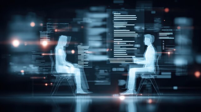 The recruitment specialist assists a candidate through a job interview to ensure the hiring process results in a career with excellent benefits and employment.