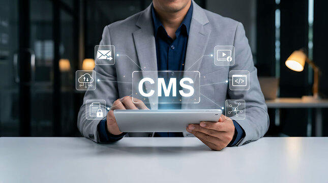 Digital CMS Platform Interface for Content Management and Cloud Technology System