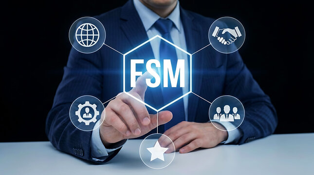 Modern FSM Business Management Interface for Digital Service Operations Solutions