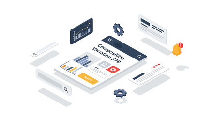 Fototapeta premium Digital Marketing Strategy Analysis and Planning