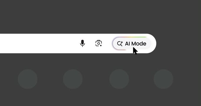 Animation browser artificial intelligence mode search bar