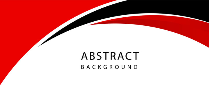 Red and Black Abstract Corporate Background with Swoosh Design