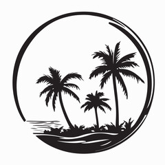 Obraz premium Outdoor Nature Travel Destination Logo Vector Design Concept