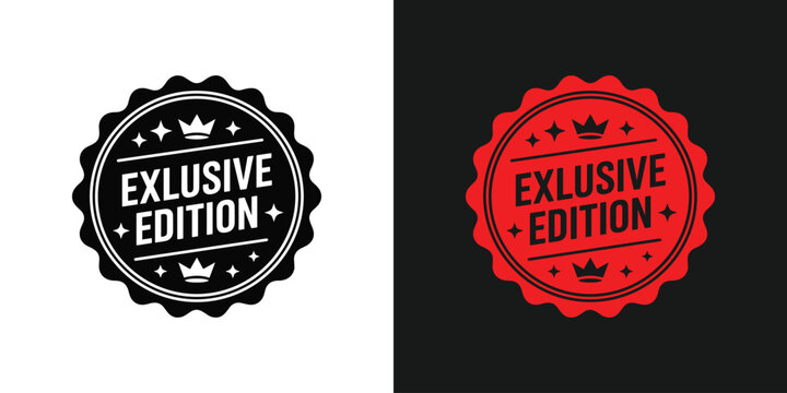 Exclusive edition vector badge designs premium quality seals for branding