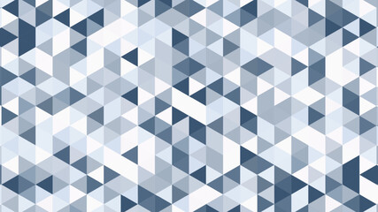 Geometric Abstract Pattern Design Featuring Triangular Shapes in Gradient Blue and White Color Scheme © Mohammad