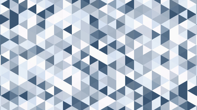 Geometric Abstract Pattern Design Featuring Triangular Shapes in Gradient Blue and White Color Scheme