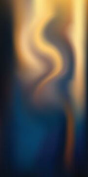 Swirling golden light on dark blue background abstract
