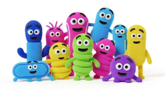 Colorful Numberblocks Characters: A Fun and Educational Group Portrait.