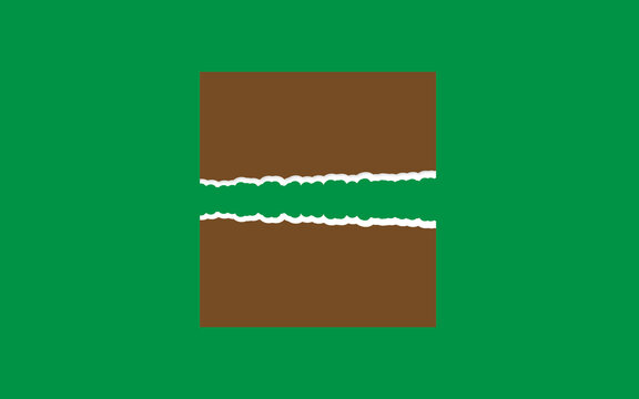 Brown fabric with white stitching details Vector