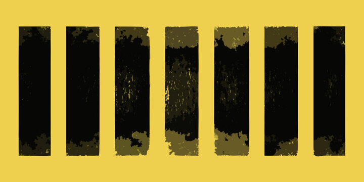 abstract vector composition of vertical rectangles with textured edges