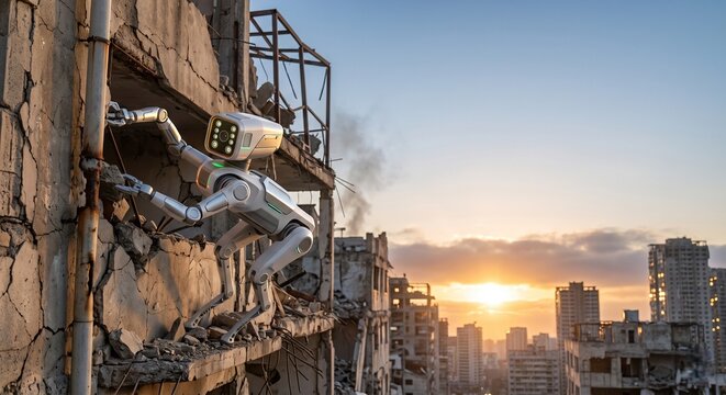 Autonomous Inspection Robot in Urban Disassembly for Disaster Response and Structural Assessment, Sunrise.