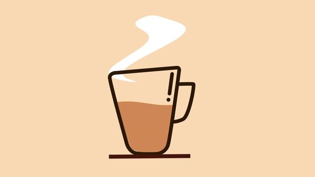 HOT COFFEE, MOTION GRAPHIC, Mp4 animation